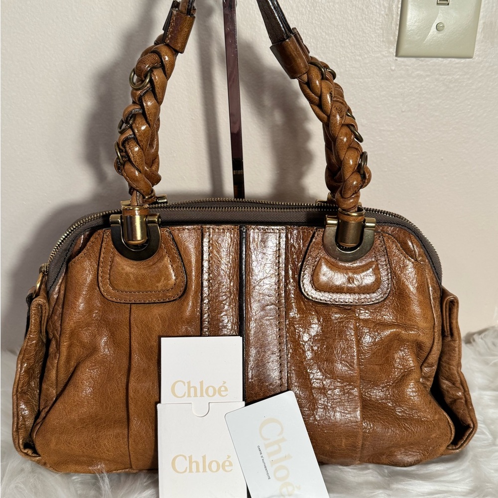 Chloe Vintage Eloise leather shoulder bag (GVC) see full description for callout